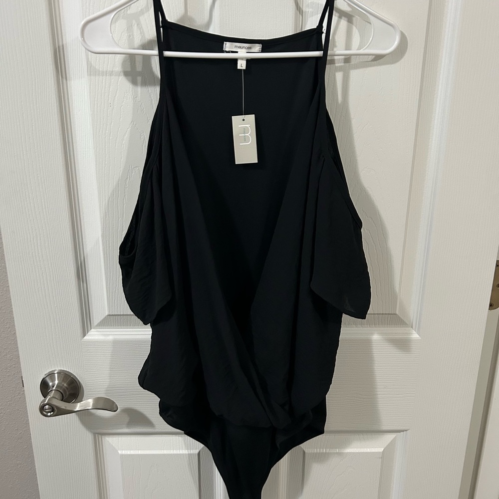 Maurices Black Women's Bodysuit